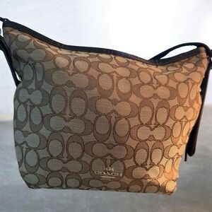 Coach Signature Mini Dufflette Crossbody Y2K Bag - Khaki/Brown #36559